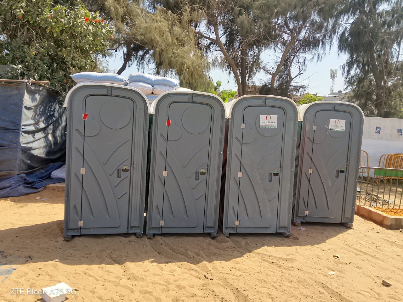 Cabines sur site de chantier